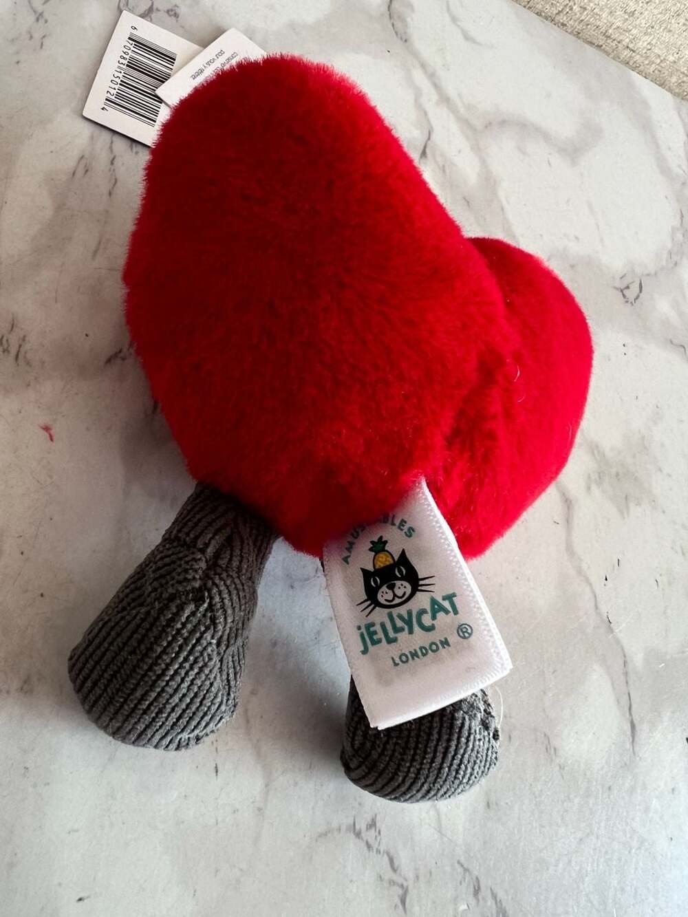 Jellycat Amuseables Heart Bag Charm 100% authentic - Picture 5 of 6